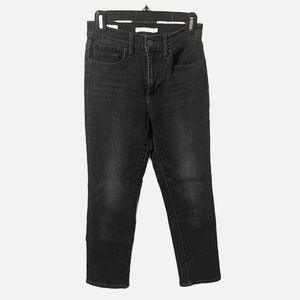 Levi’s 724 High-Rise Straight Jeans, size 27, faded black